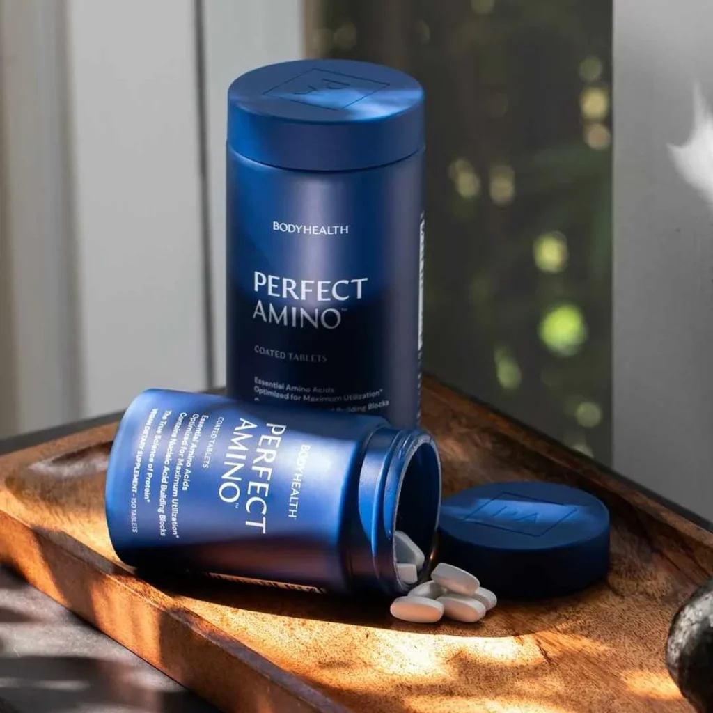 Perfect Amino coated tablets supplement bottle front view