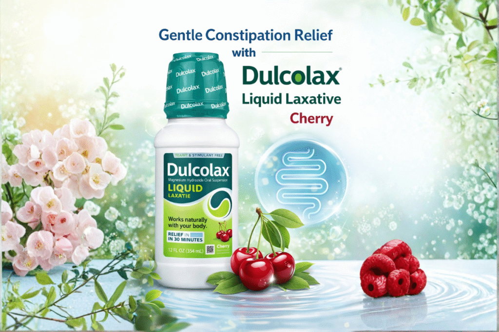 Dulcolax Liquid Laxative Cherry: Gentle and Effective Relief for Occasional Constipation