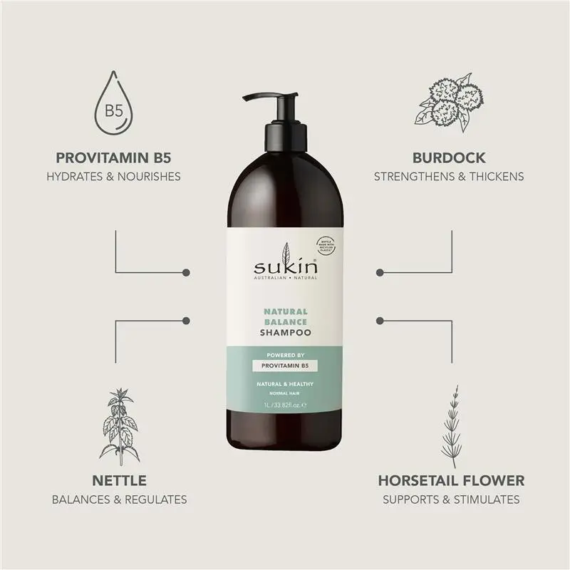 Natural Balance shampoo with botanical ingredients