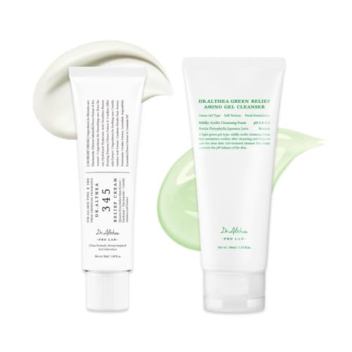 A 50ml tube of Dr. Althea 345 Relief Cream standing on a clean white surface, showcasing the premium K-beauty packaging for powerful soothing care.