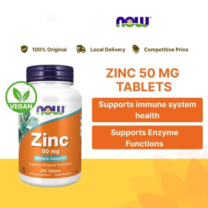 NOW Foods Zinc 50 mg