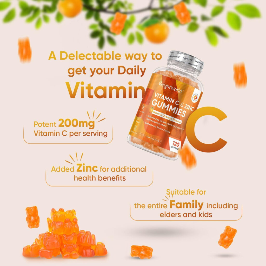 California Gold Nutrition Vitamin C Gummies bottle for immune support