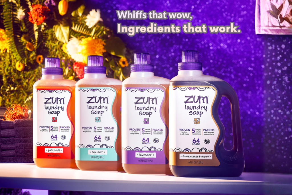 ZUM Laundry Soap Frankincense & Myrrh natural eco friendly laundry detergent