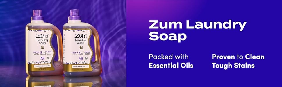 ZUM Laundry Soap Frankincense & Myrrh natural eco friendly laundry detergent